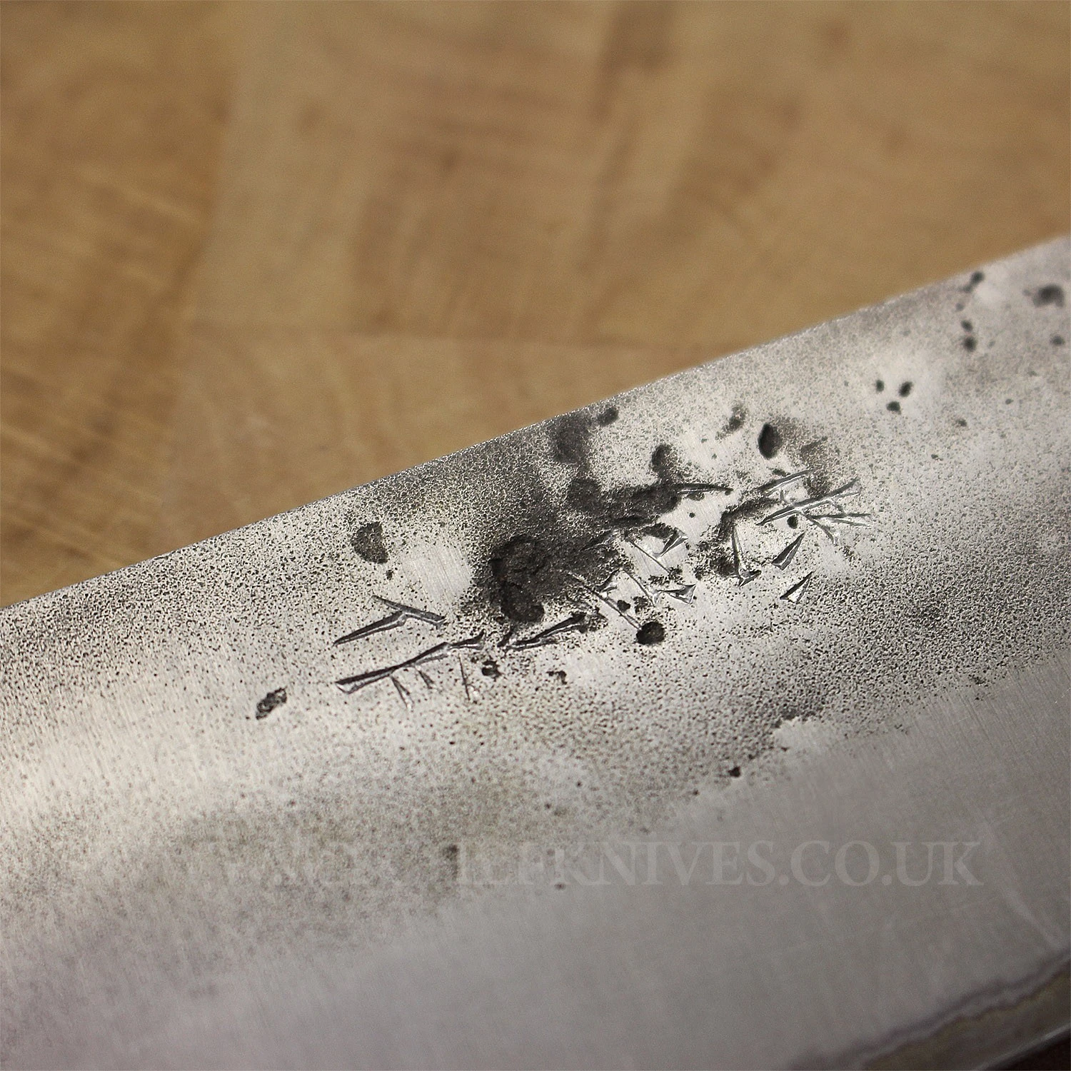 Tadafusa Nashiji Bubinga Nakiri Knife 15cm - Wooden Handle 2 Tadafusa Nashiji Bubinga Nakiri Knife 15cm - Wooden Handle - Image 2