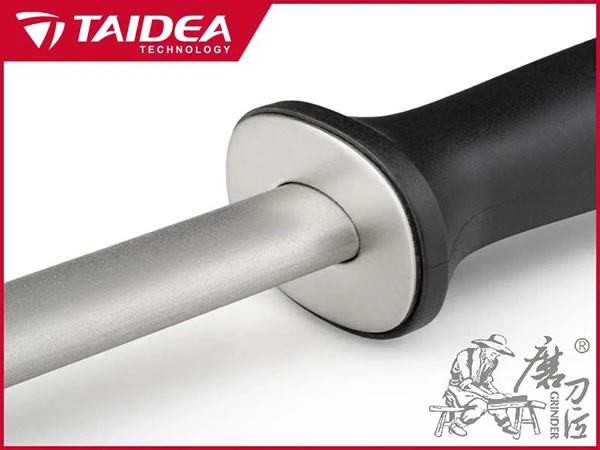 TAIDEA Diamond Sharpening Steel Flat Rod 25cm With Soft-grip Handle 2 TAIDEA Diamond Sharpening Steel Flat Rod 25cm With Soft-grip Handle - Image 2