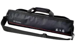 Tojiro Empty Roll Bag For 8 Kitchen Knives - Black Nylon