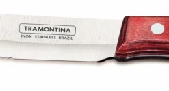 Tramontina Jumbo 12-piece Steak Knife Set With Red Polywood Handles -Sabatier Sales Store tramontina jumbo 12 piece steak knife set red polywood handle 2