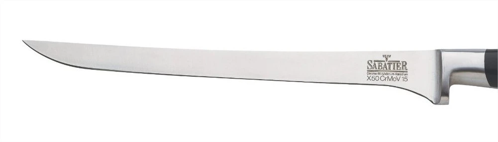 V Sabatier Filleting Knife Stainless Steel 15cm With Triple-riveted Handle 2 V Sabatier Filleting Knife Stainless Steel 15cm With Triple-riveted Handle - Image 2