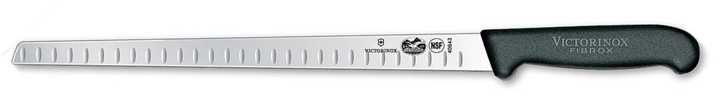 Victorinox Salmon Knife With Flexible, Fluted Blade 30cm - Fibrox Handle 1 Victorinox Salmon Knife With Flexible, Fluted Blade 30cm - Fibrox Handle
