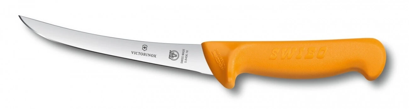 Victorinox Swibo Curved Boning Knife Flexible Blade 16cm - Yellow Handle 1 Victorinox Swibo Curved Boning Knife Flexible Blade 16cm - Yellow Handle
