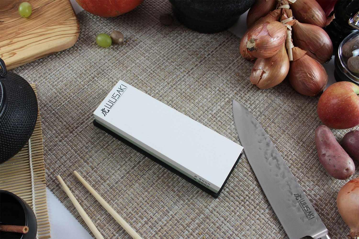 Wusaki Damas VG10 Pack With Chef Knife 20cm + Whetstone 3000/8000 8 Wusaki Damas VG10 Pack With Chef Knife 20cm + Whetstone 3000/8000 - Image 8