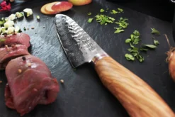 Wusaki Damas VG10 Santoku Knife 17cm Olive Wood Handle -Sabatier Sales Store wusaki damas vg10 santoku knife 17cm olive wood handle 4